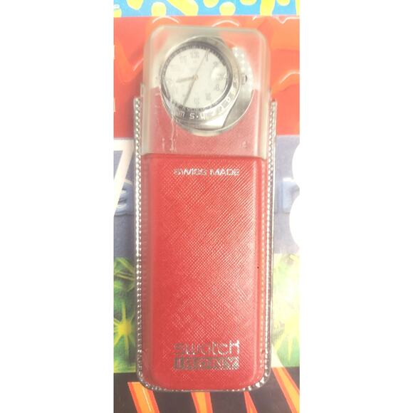 Swatch HAPPY JOE Light Grey YGS412C 1997 Irony Big - Swiss made Vintage watch - Picture 7 of 8